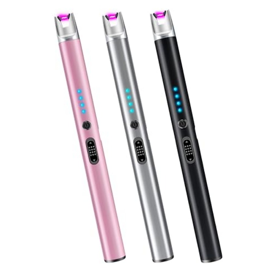 Lighter Windproof - 3 Pack Electric Candle Lighter Rechargeable