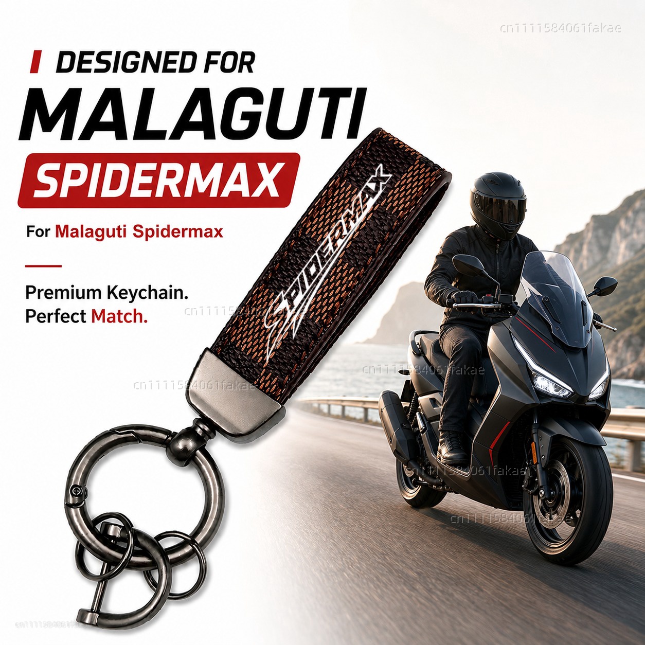 Men'S Accessories Rings - For Malaguti Spidermax 2004-2011 Motorcycle Keychain