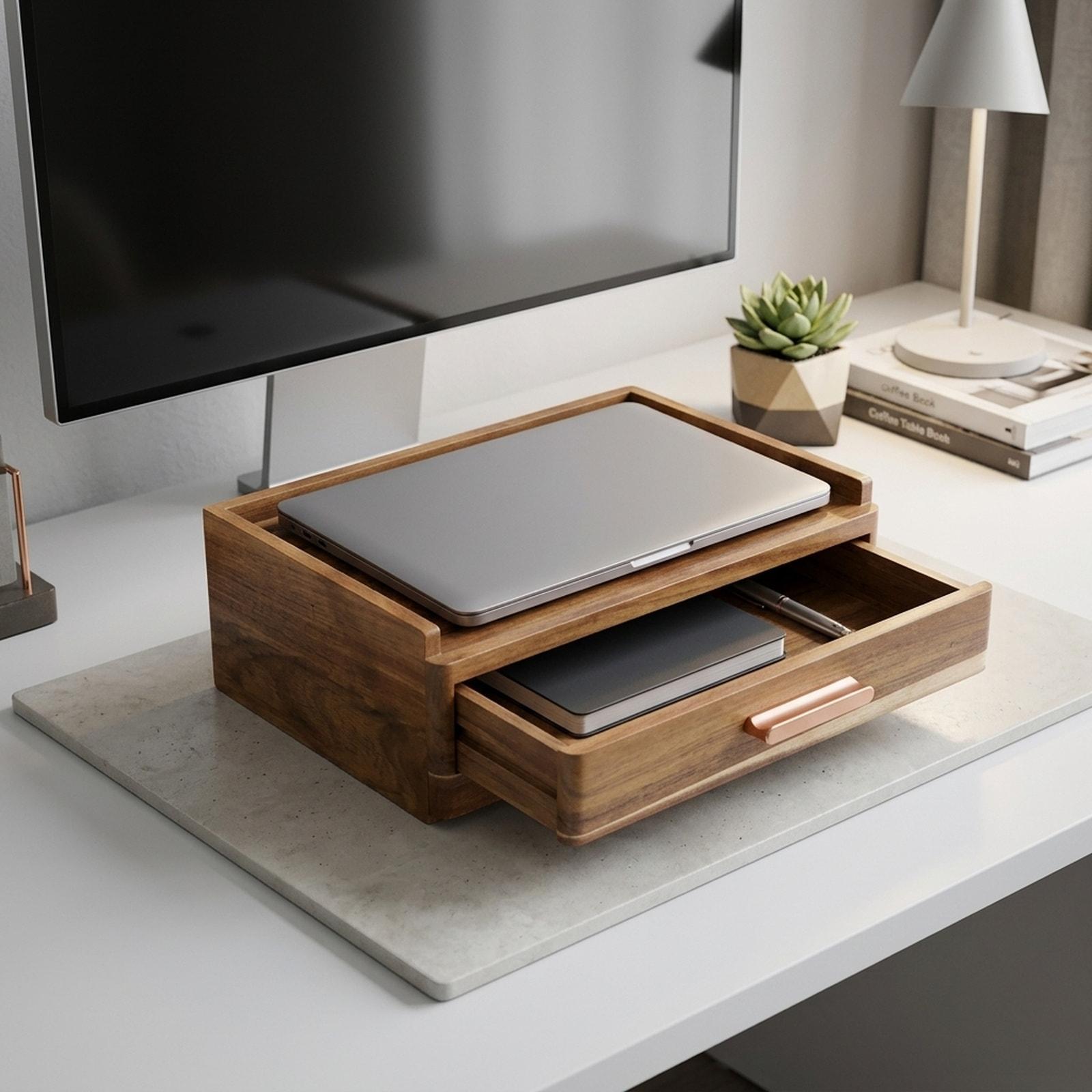 Men Accessories Drawer - Wooden Tea Bag Organizer Storage Drawer