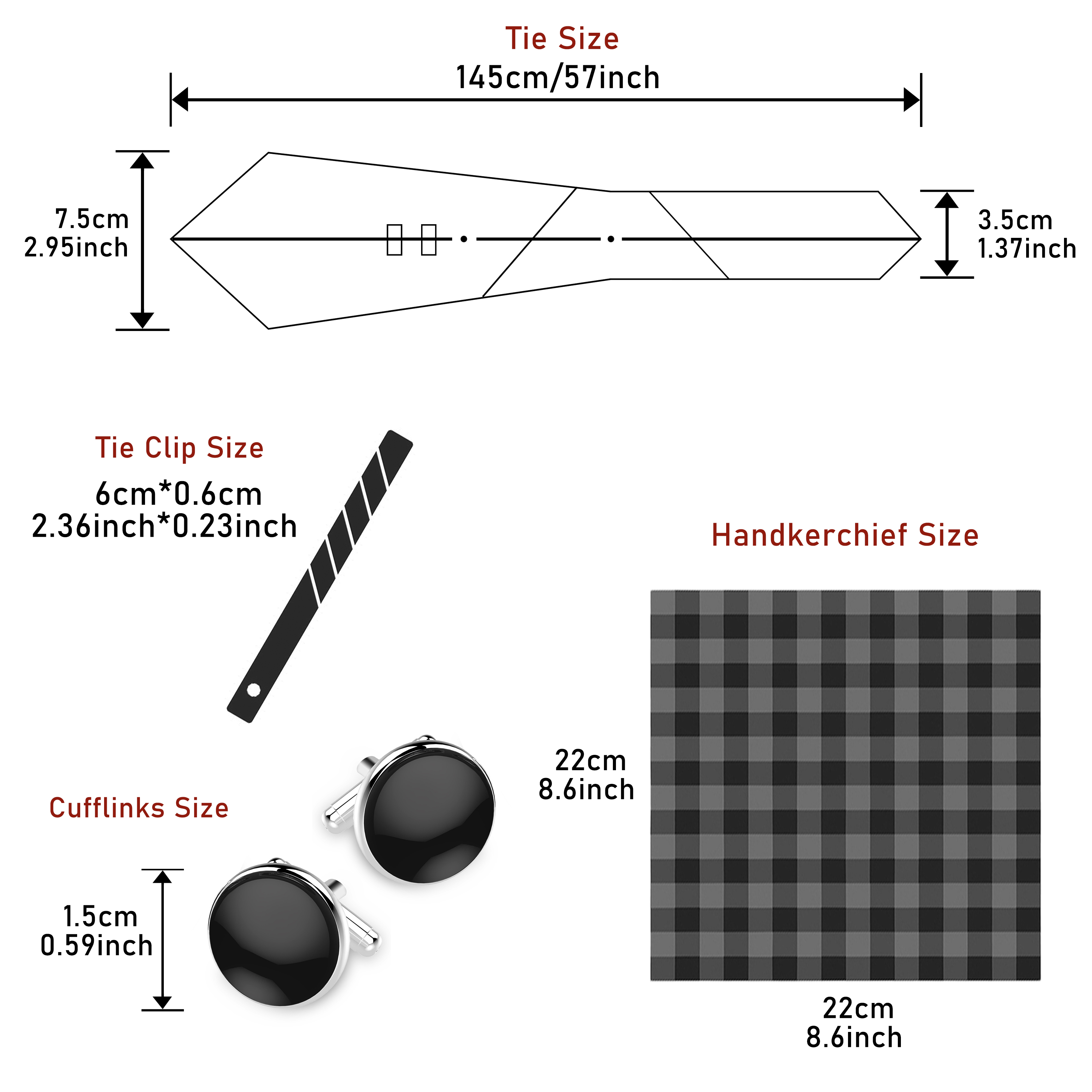 Hot Sale Brand Tie Handkerchie - Men'S Accessories Gift Set Branded review and price