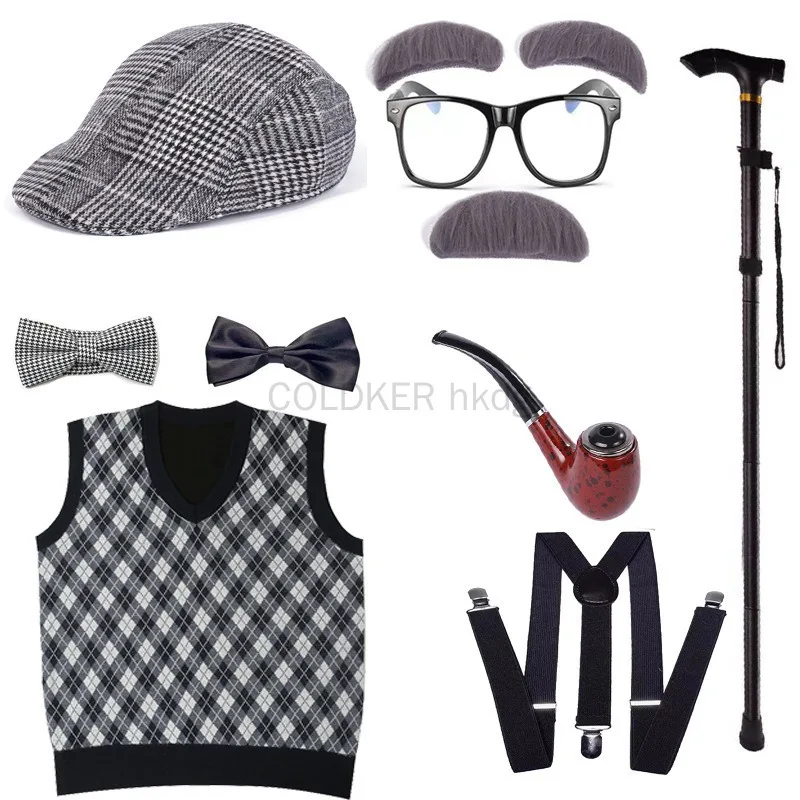 Halloween Festival Old Man Cos - Men'S Accessories In The 1920S review and price