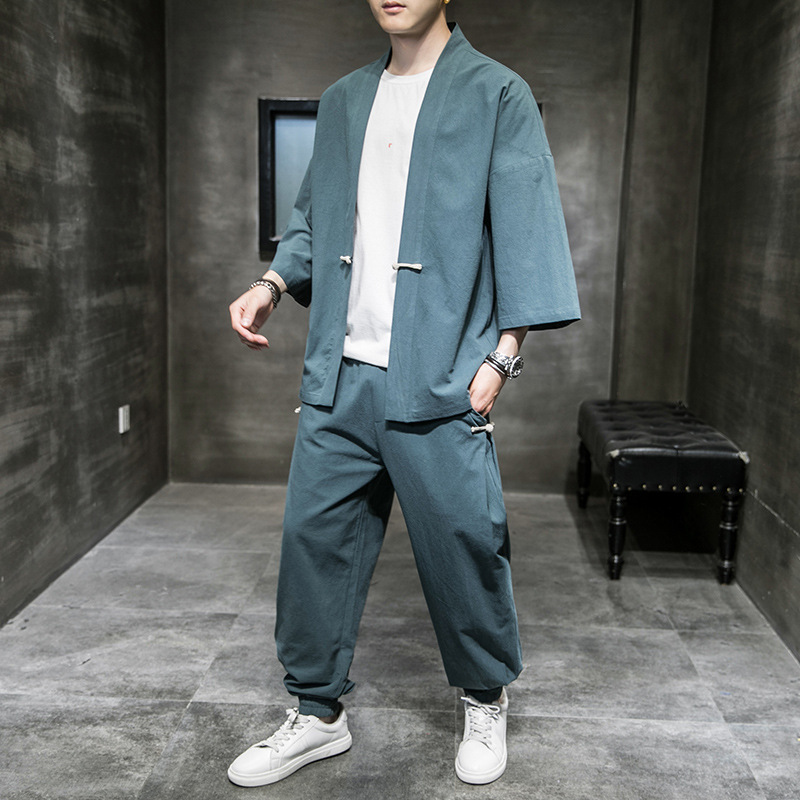 Men's Retro Cardigan Loose Pan - Men'S Kimono Accessories review and price