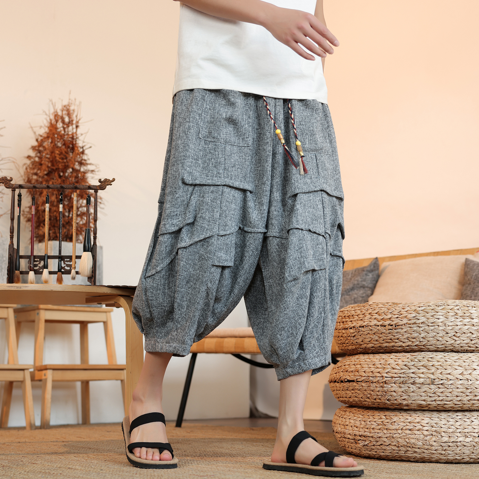 Summer Lantern Pants Men Japan - Men'S Kimono Accessories review and price