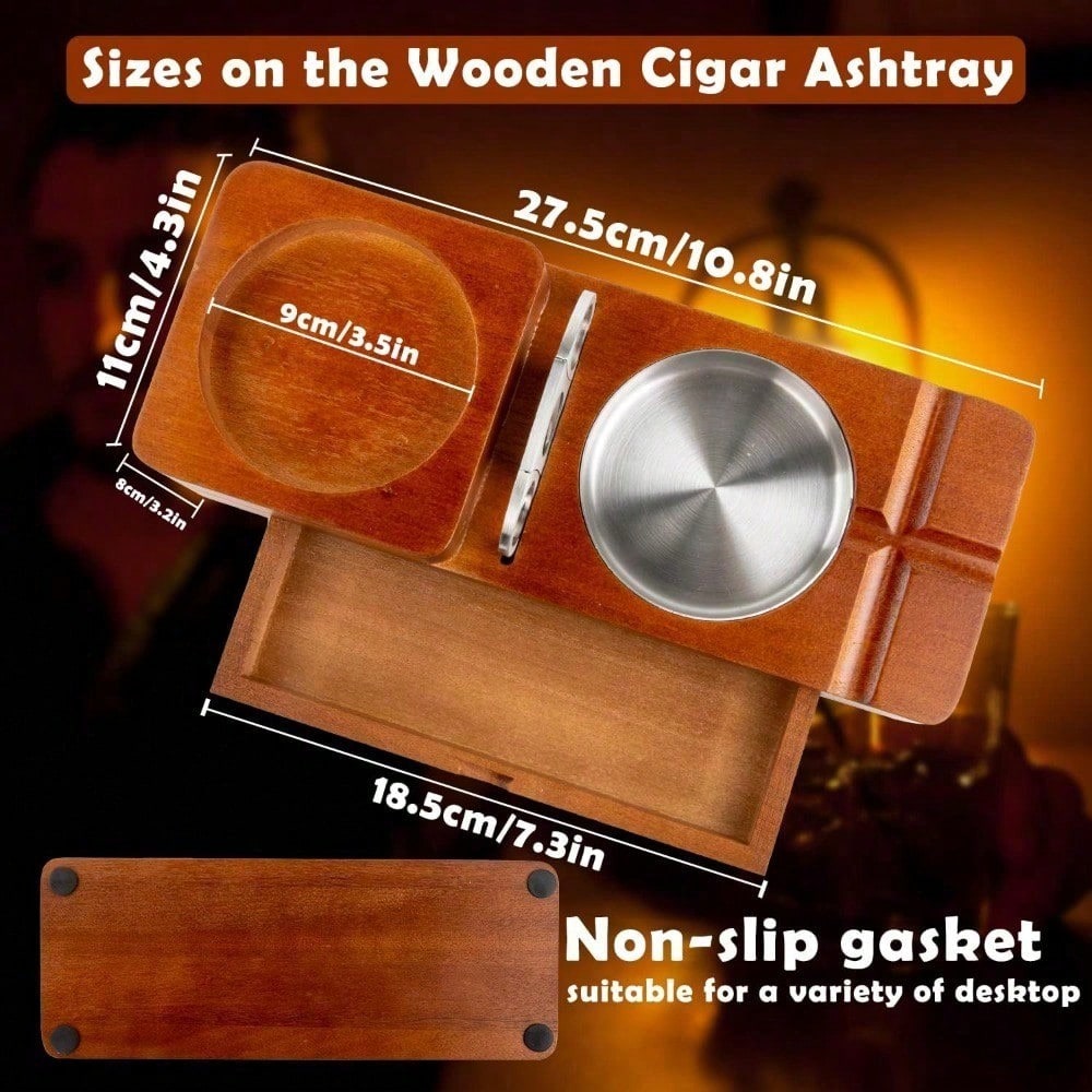 Cigar Ashtray Coaster Whiskey  - Men Accessories Drawer review and price