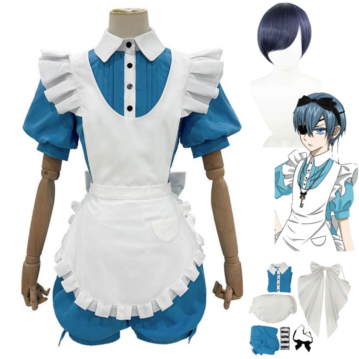 Anime Ciel Phantomhive Smile C - Men'S Suit Accessories review and price