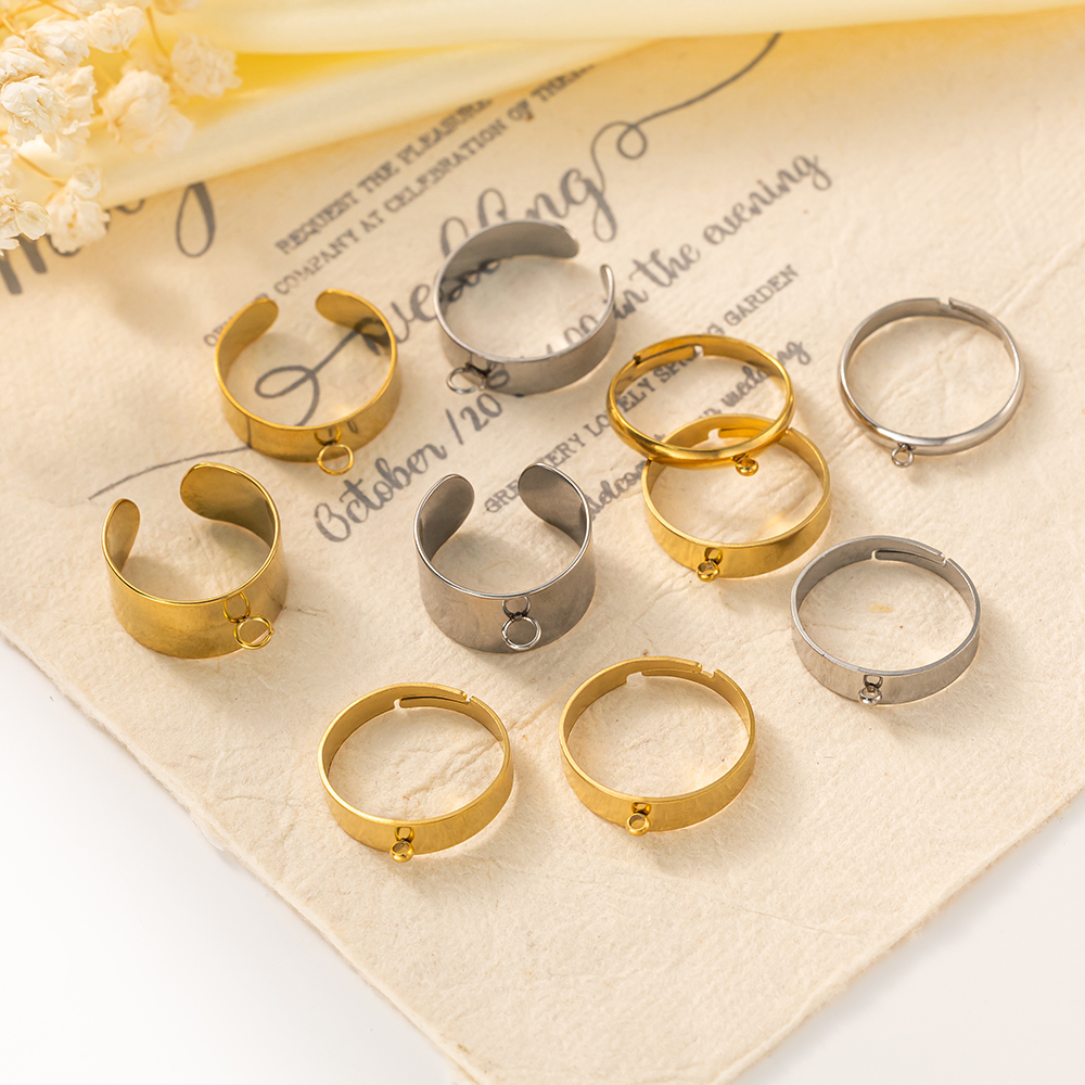 5pcs/Lot Stainless Steel Gold  - Men'S Accessories Rings review and price
