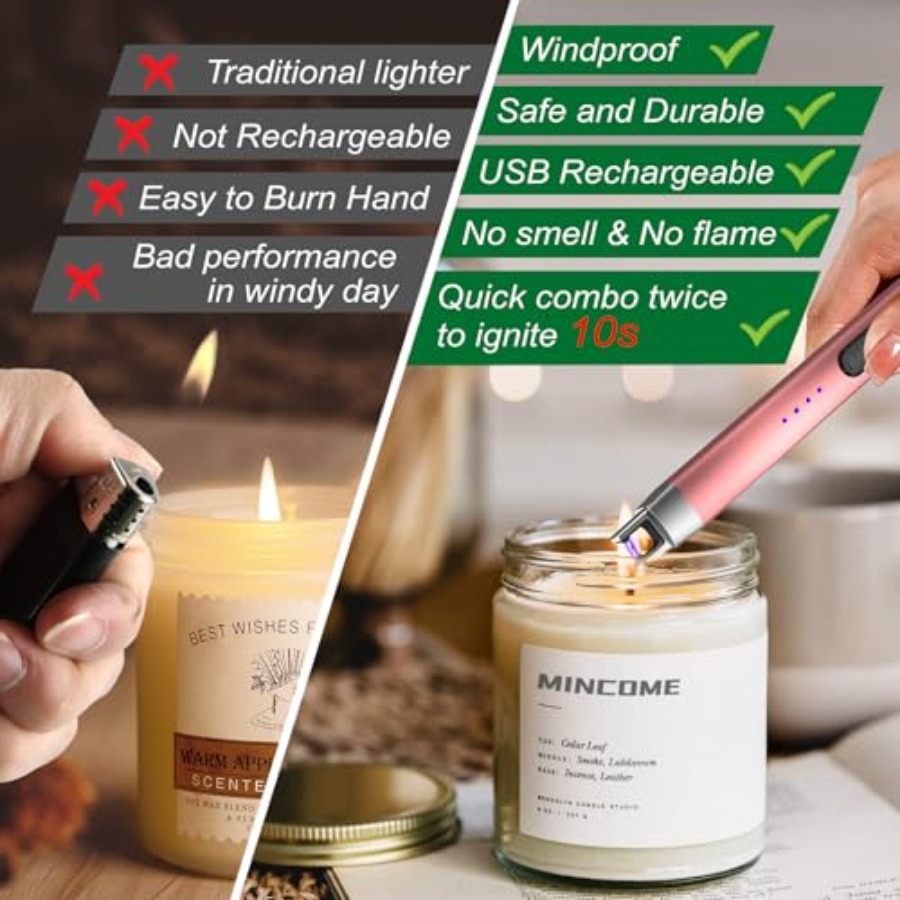 Candle Lighter Electric Rechar - Lighter Windproof review and price